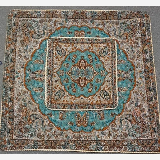جانماز خاتم دوتیکه اندازه 30 در 30 سانت مناسب سجاده منزل عروس هدیه معنوی 