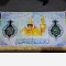 پرچم کتیبه طرح اعیاد شعبانیه جنس مخمل اندازه 100 در 55 مناسب میلاد امام حسین سجاد حضرت ابالفضل علیهم السلام 