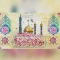 پرچم کتیبه طرح یا فاطمه المعصومه سلام الله علیها دهه کرامت جنس مخمل اندازه 140 در 75 چاپ سابلیمیشن قابل شست وشو 