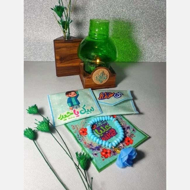 جامهری طرح علوی کودکانه  جنس مخمل میلاد امام علی ع روز پدر بهترین پدر مناسب جشن غدیر  