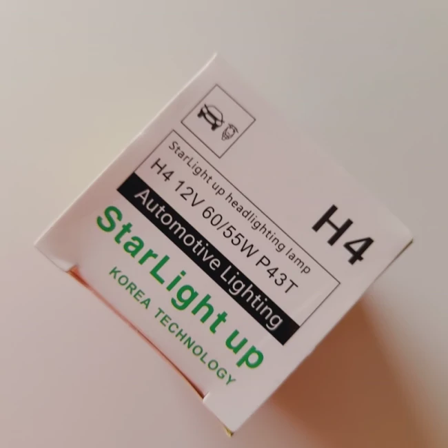 لامپ خودرو سه خار H4 استار لایت(starLightUp) 55 وات