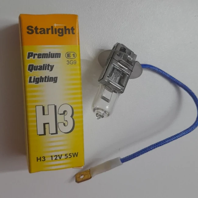 لامپ خودروH3  مدل استار لایت (starlight) 