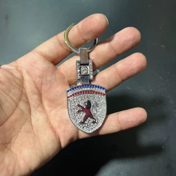 جا سوئیچی نگین دار نقره ای