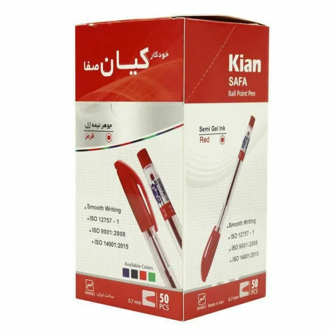 خ مثل خودکار آبی کیان خودکار قرمز کیان خودکار کیان صفا خودکار ایرانی نوک باریک 0.7 خودکار صفا کیان گیفت الفبا حرف خ