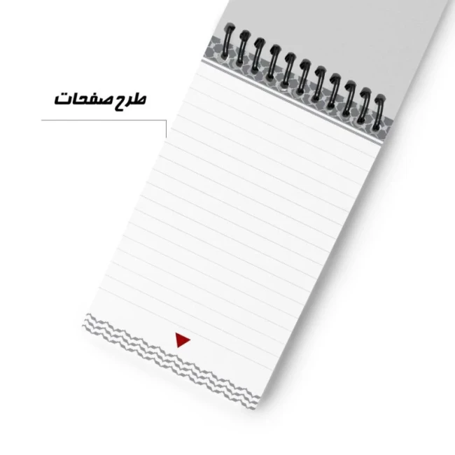 دفترچه مذهبی یادداشت 50 برگ فنری اندازه بزرگ طرح های جبهه مقاومت حزب الله سید حسن نصرالله حاج قاسم یحیی سنوار فلسطین