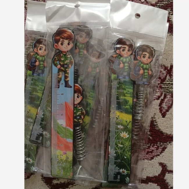خط کش و سرمدادی چوبی پسرانه ، خطکش و سرمدادی پسرانه چوبی گیفت پسرانه پسرونه مناسب هدیه و جایزه مدارس خطکش پسرانه 