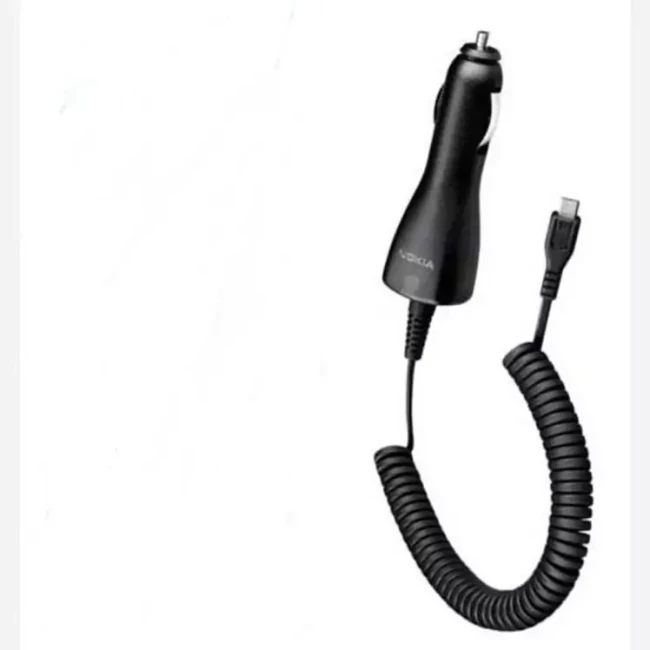 شارژر فندکی سیم  فنری میکرو یو اس بی Nokia DC-6