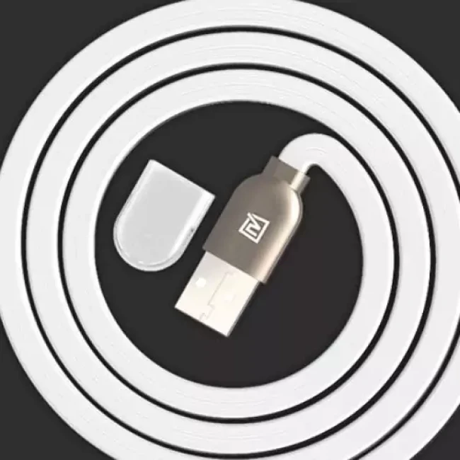 کابل شارژ و انتقال داده دو سر لایتنینگ و میکرو یو اس بی ریمکس Remax RC-025T Magnet Lightning And Micro USB 2 in 1
