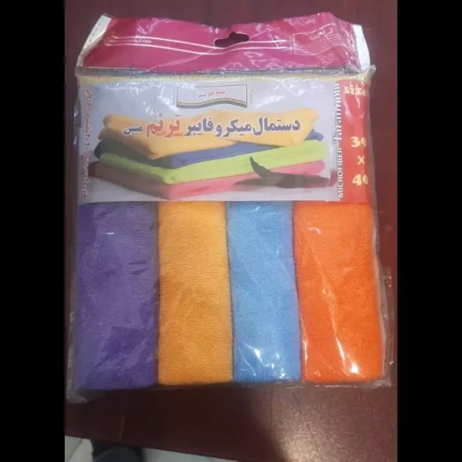 پک 4 عددی دستمال میکروفایبر ترنم متین