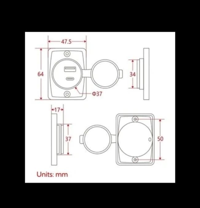 شارژر USB QC 3.0 تخت ماشین