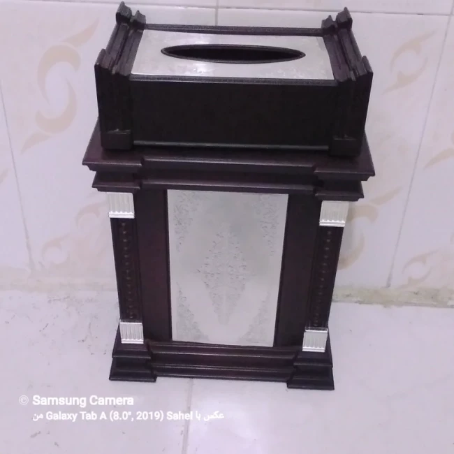 ست جا دستمال و سطل زباله زیبا و خاص 