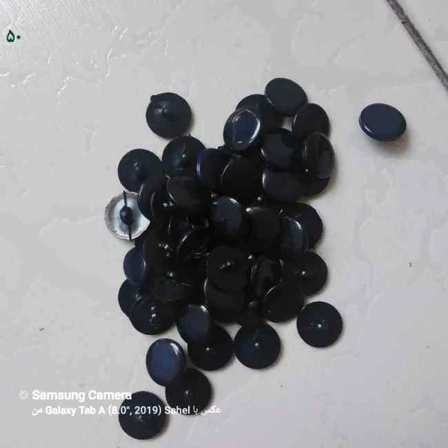 دکمه سایز کوچک رنگ سرمه ای پک50تایی