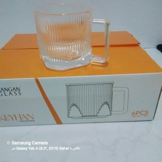 لیوان چای زنجان گلس مدل کیهان 