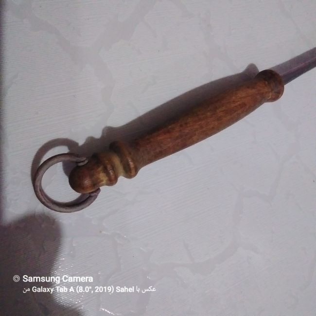 ملاقه دسته چوبی خارجی قدیمی کمیاب