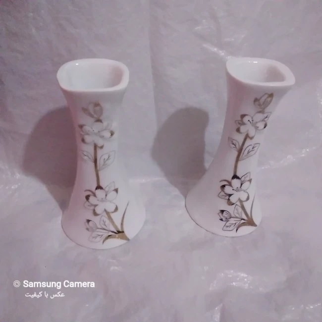 گلدان سر سفره پذیرایی برند چینی پردیس گل برجسته 