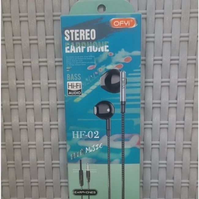 هنذفری سیمی اوفای مدل HF-02 earphone ofy aux
