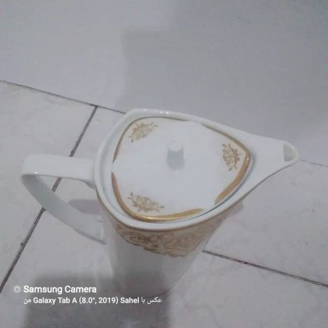 قوری طلاکوب چینی پردیس