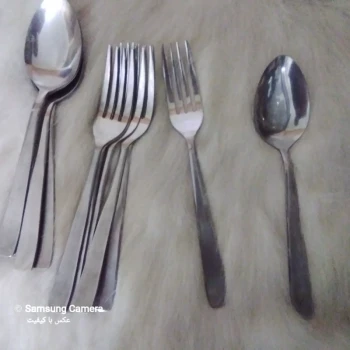 قاشق و چنگال طرح ساده  بسیار قدیمی 