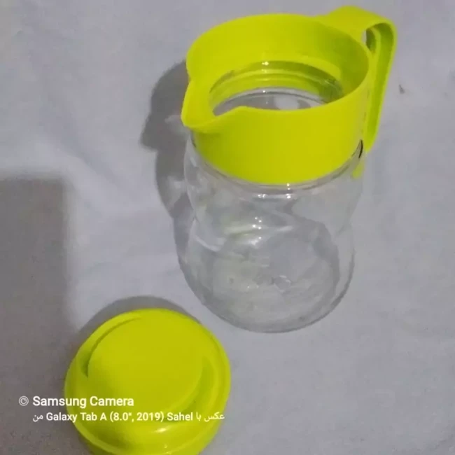 پارچ شیشه وبلور زیبا و خوش رنگ و خوش طرح 