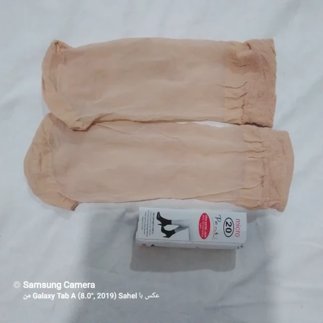 جوراب مچی زنانه برند پنتی رنگ کرم میکرو 20 