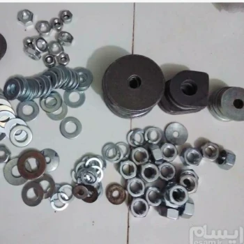 انواع واشر و مهره 
واشر از فنری کوچک و تخت تا سایز های دیگه