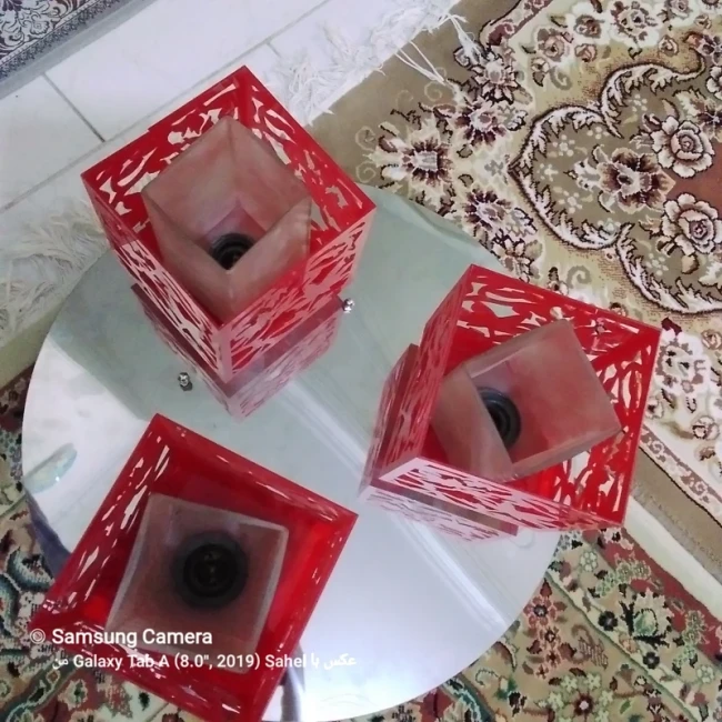 لوستر زیبا و خاص سه شاخ