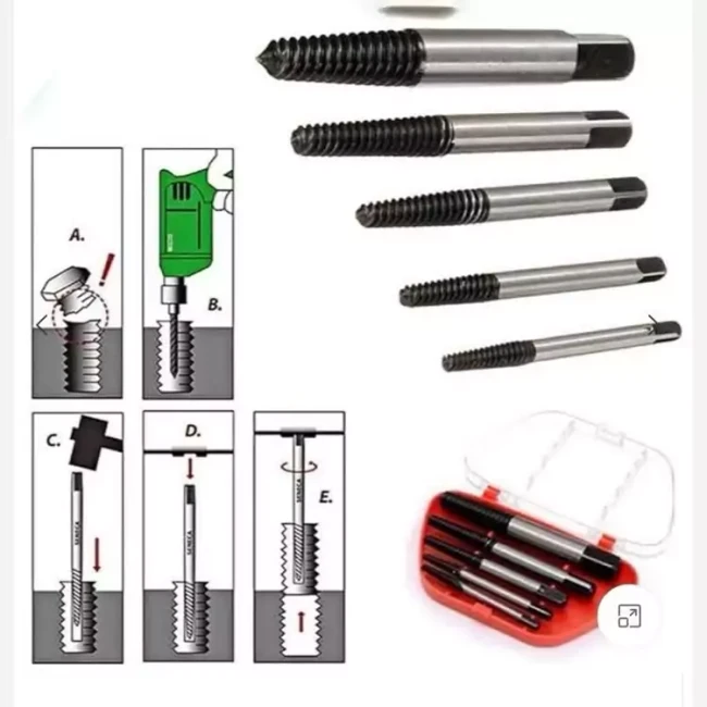 مجموعه 5 عددی قلاویز چپ گرد موتا مدل MO303001