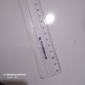 خط کش معمولی 30 سانتی شیشه ای جنس درجه یک و باکیفیت 