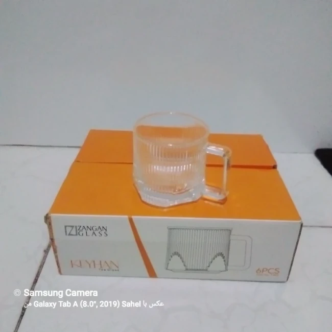 لیوان چای زنجان گلس مدل کیهان 