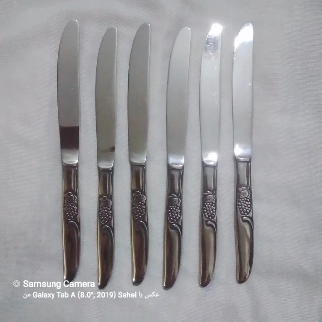 کارد غذا خوری آلمانی خوش دست و خاص 6عددی طرح شاخه انگور