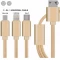 کابل سه سر سوکت micro usbکنفیطول کابل 1200میلیمتر 