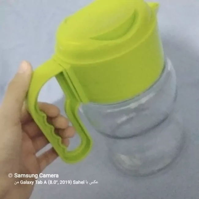 پارچ شیشه وبلور زیبا و خوش رنگ و خوش طرح 