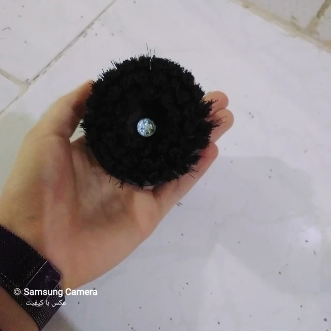 فرچه  نرم سر دریل نظافتی مناسب شستشو سرامیک ،مبل،فرش،ماشین و... درجه یک و باکیفیت سایز  کوچک که در تصاویر معلومه