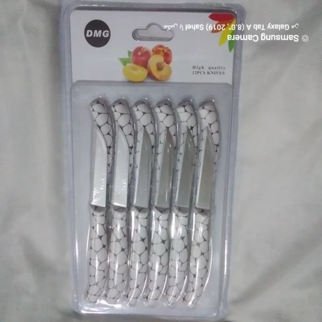 چاقو میوه خوری اصل دی ام جی 12 عددی