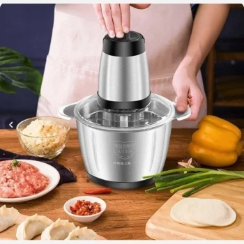 خردکن برقی 3 لیتری استیل 1200 وات چهار تیغه مارک کوکینگ (Cooking