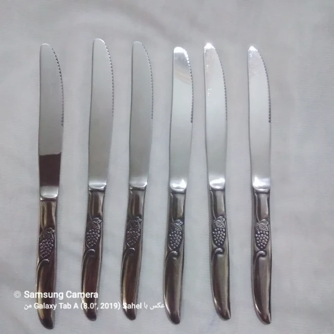 کارد غذا خوری آلمانی خوش دست و خاص 6عددی طرح شاخه انگور