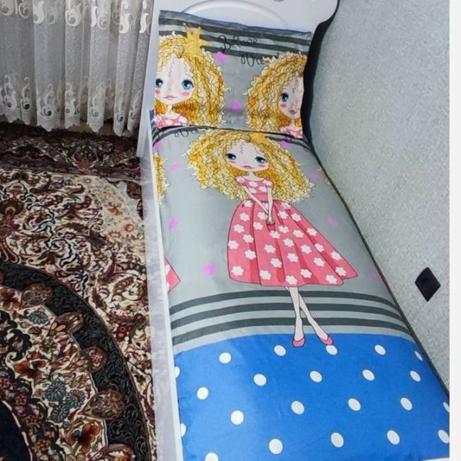 روتختی یک نفره دخترانه موفری فانتزی یک نفره روکش تشک بچه گانه