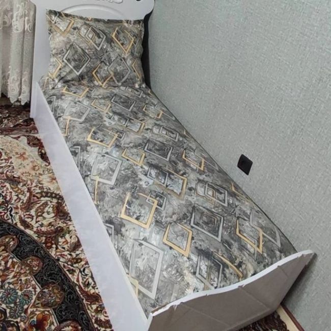 روتختی یکنفره کرم قهوه ای روکش تشک یکنفره کرم قهوه ای نیم ست روتختی کرم قهوه ای