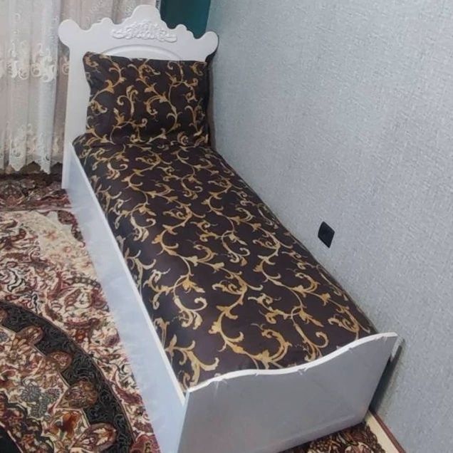 روتختی یکنفره کشدوزی شده قهوه ای  روکش تشک  یک نفره قهوه ای