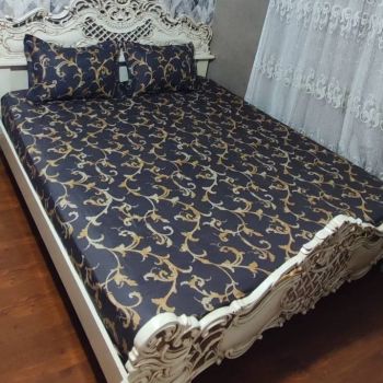 روتختی دونفره دور کشدار قهوه ای روکش تشک دونفره قهوه ای
