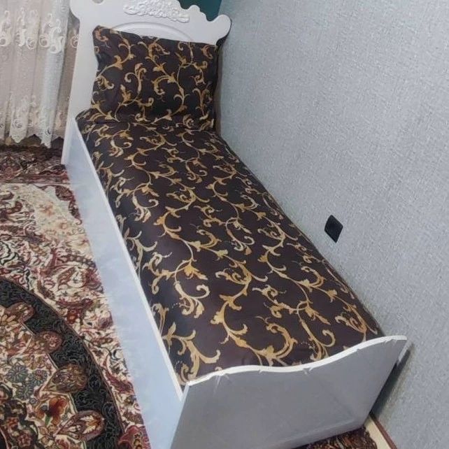 روتختی یکنفره کشدوزی شده قهوه ای  روکش تشک  یک نفره قهوه ای