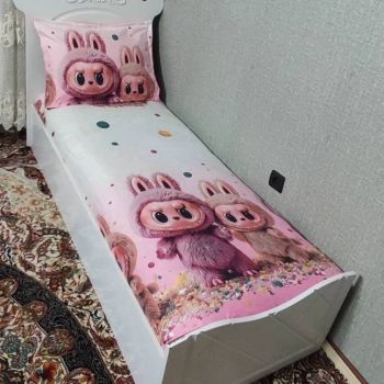 نیم ست روتختی لبوبو روکش تشک یک نفره لبو بو labubu