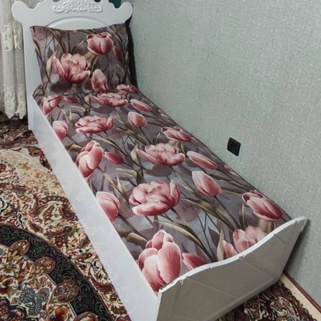 روکش تشک یکنفره طرح گل لاله روتختی یک نفره طرح گل ملحفه گل دار
