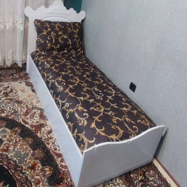 روتختی یکنفره کشدوزی شده قهوه ای  روکش تشک  یک نفره قهوه ای
