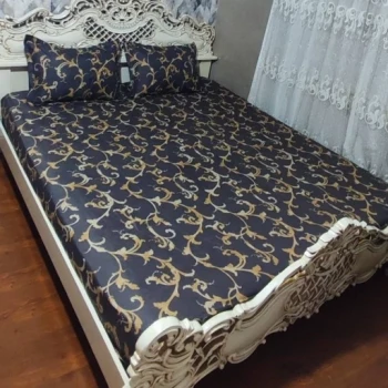 روتختی دونفره دور کشدار قهوه ای روکش تشک دونفره قهوه ای