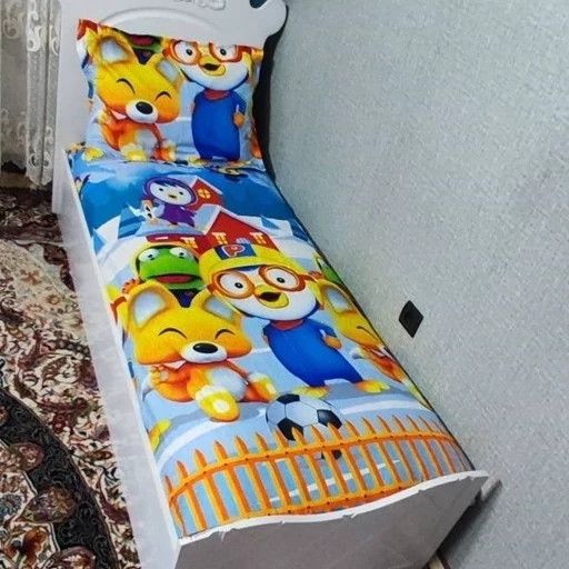 روتختی یک نفره پسرانه پورورو پنگوئن کوچولو روکش تشک pororo