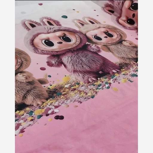 پارچه لبوبو ملحفه و پارچه لبو بو Labubu