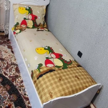 روتختی بچه گانه کارتونی پسرانه دایناسور روتختی دایناسور روتختی پسرانه کرم قهوه ای
