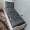 روتختی یکنفره ورساچ سیاه طوسی روکش تشک ورساچه مشکی سایه طوسی