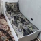 روتختی یکنفره قهوهای طوسی روتختی ملحفه یک نفره کشدوزی شده